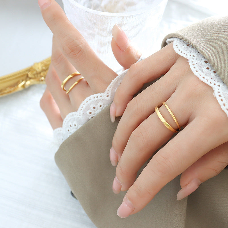 Gold ring with nickel coating