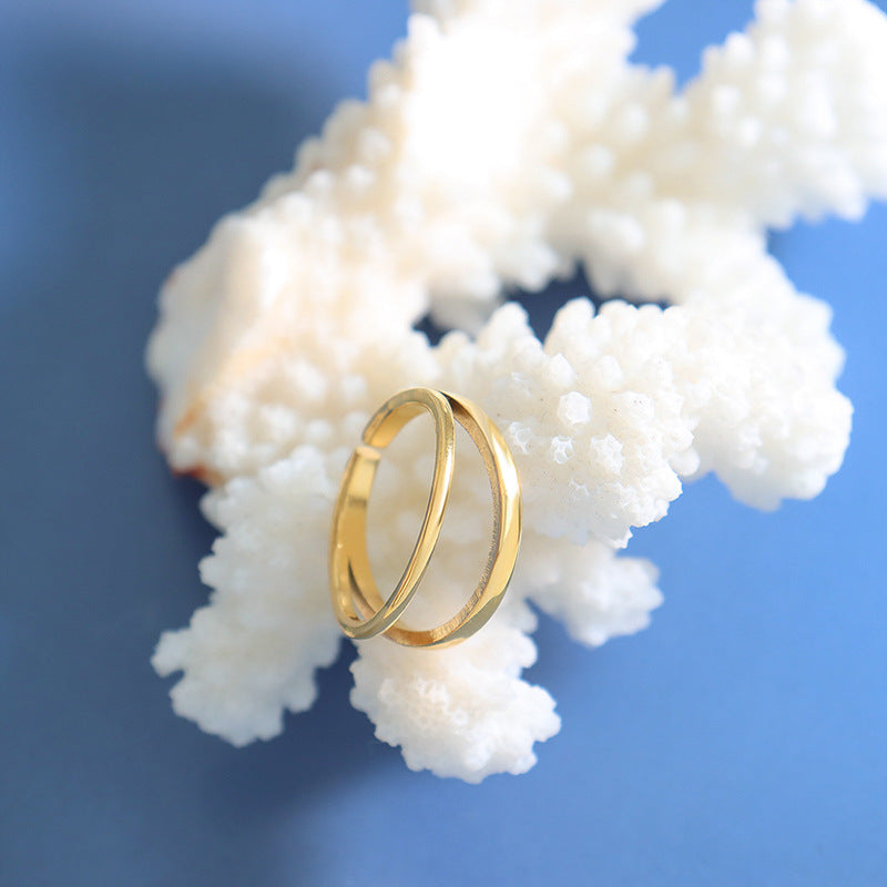 Gold ring with nickel coating