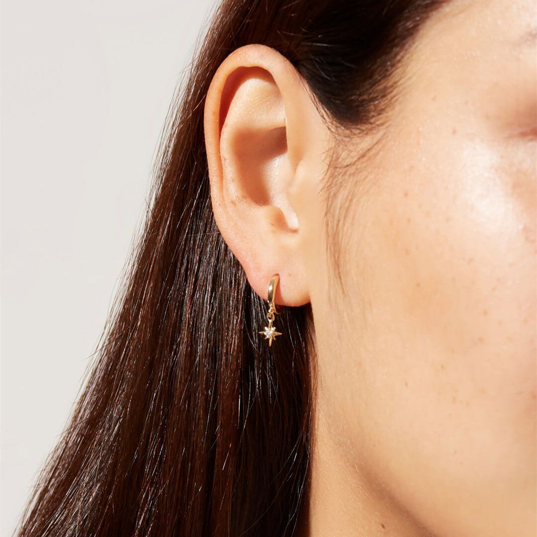 Vudu Gold Hoop Earrings | 18k Radiant Shine