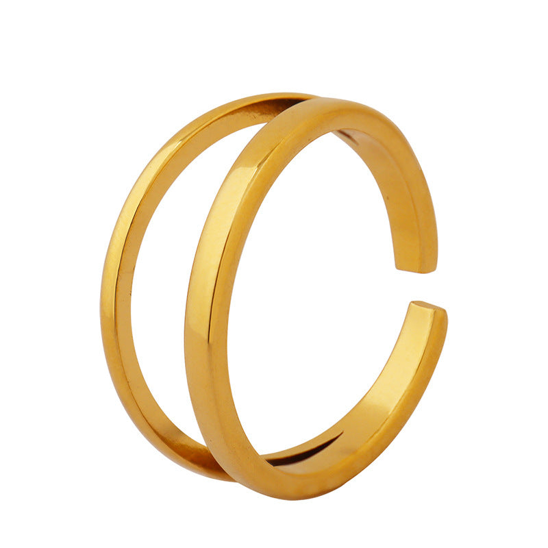 Gold ring with nickel coating