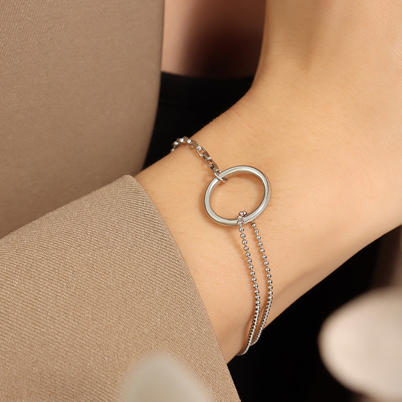 Luria Luxe: Gold-Plated Hoop Bracelet