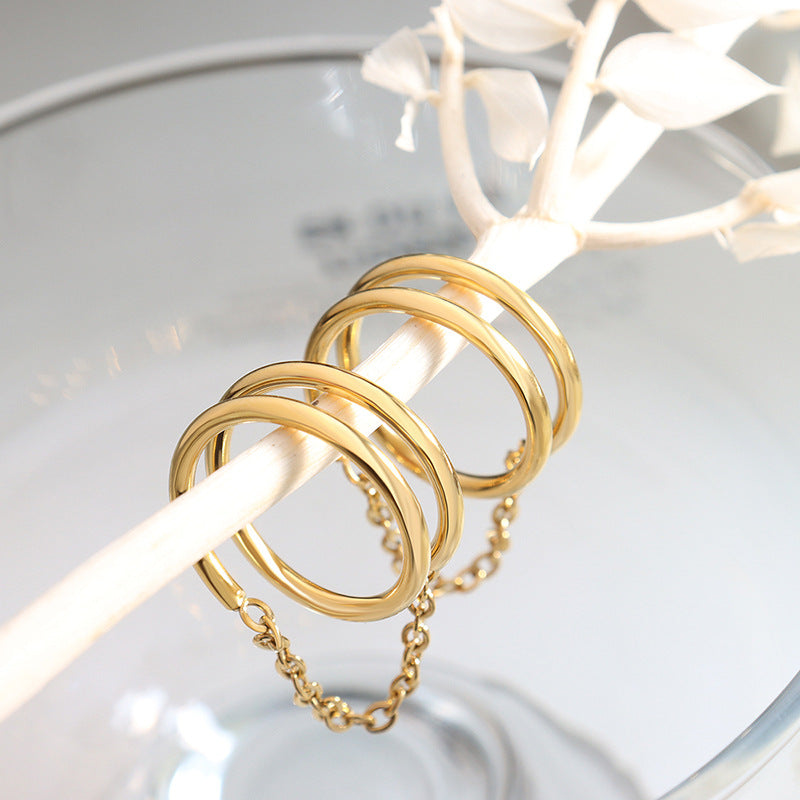 Magnifique Gouden Ketting Draaibare Ring