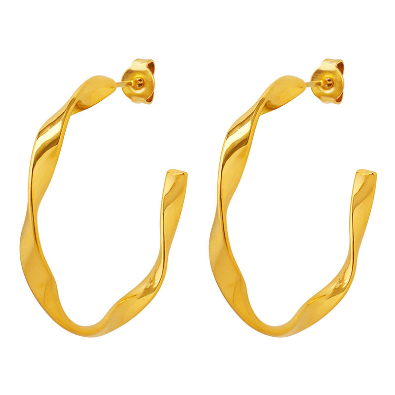 Iris Luxe: Gold-Plated Earrings
