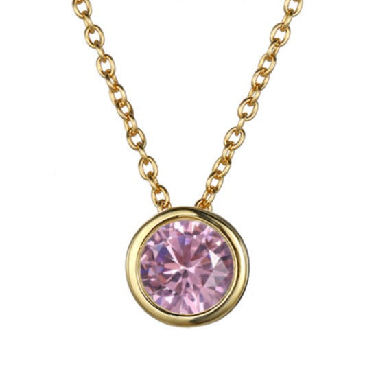 Lyra Spark: Timeless Birthstone Charm