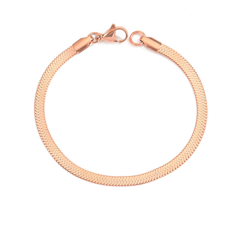 Stella Herringbone Necklace Bracelet