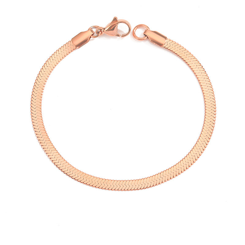Stella Herringbone Necklace Bracelet