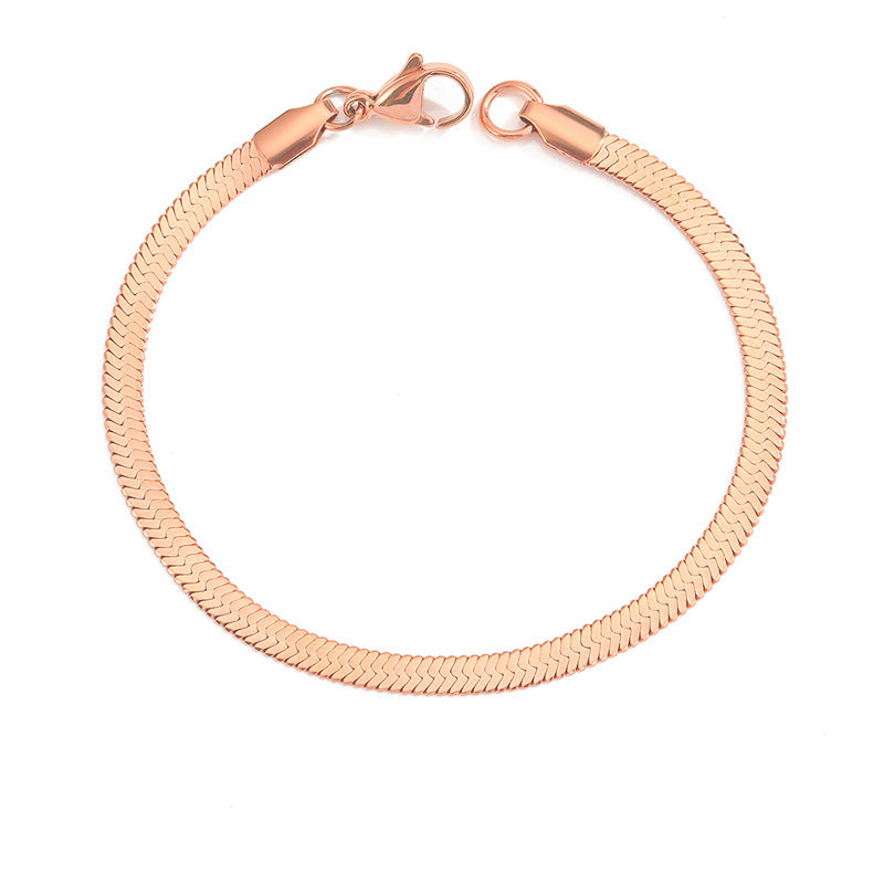 Stella Herringbone Necklace Bracelet