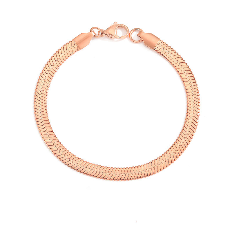 Stella Herringbone Necklace Bracelet