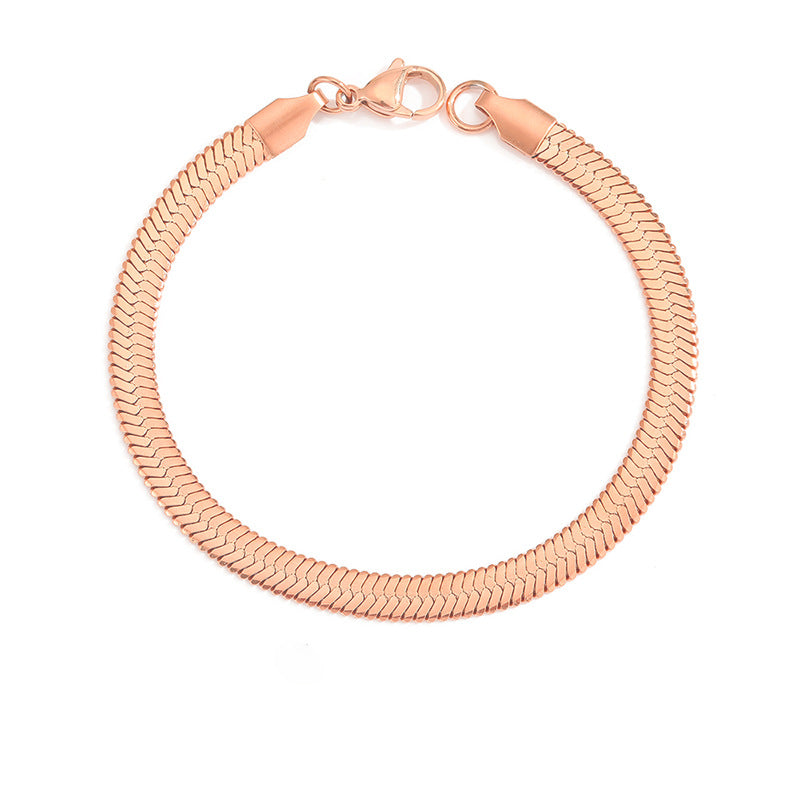 Stella Herringbone Necklace Bracelet