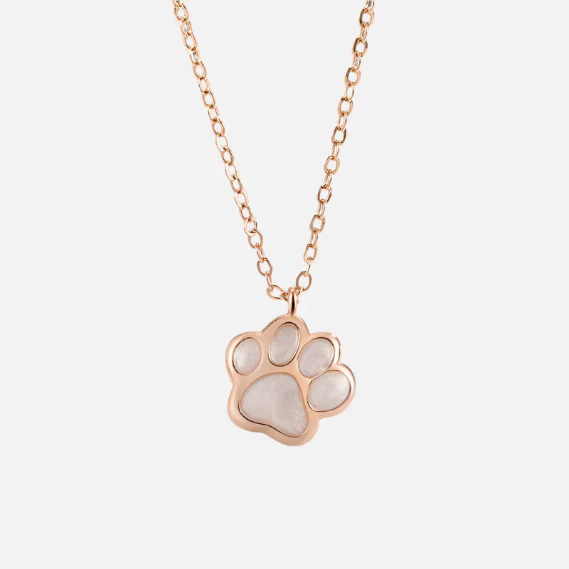 MALIA - Necklace with Silver Paw Pendant