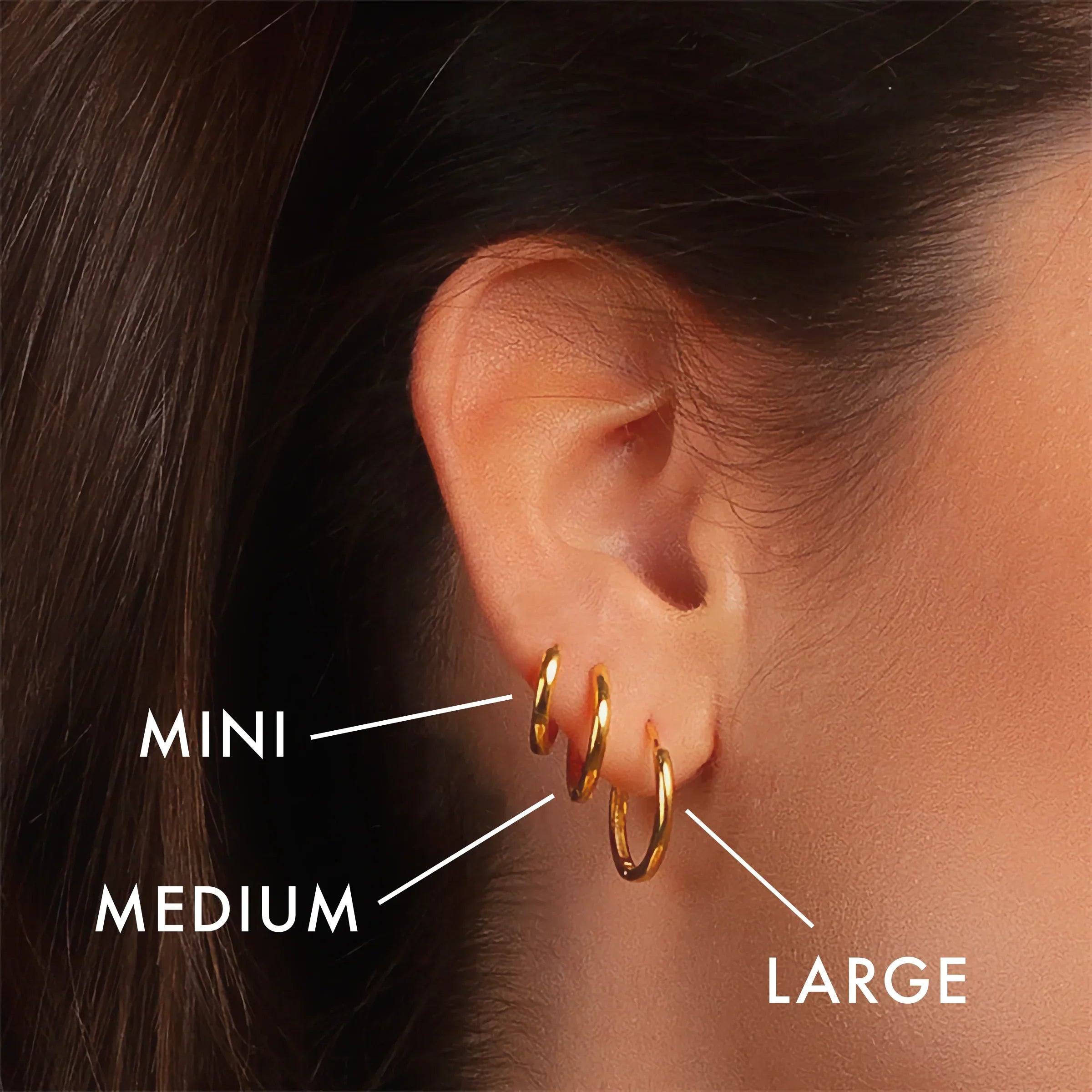 Luxury Triple Hoop Earrings
