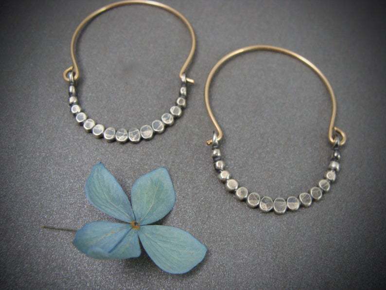 Boho-Inspired Silver Earrings with Cubic Accents