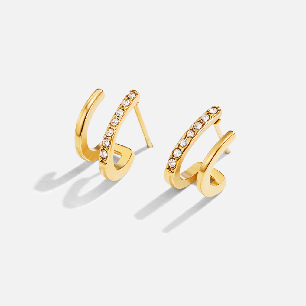 Crystal Earrings with Prong Setting