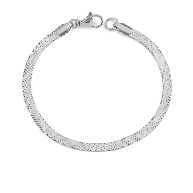 Stella Herringbone Necklace Bracelet