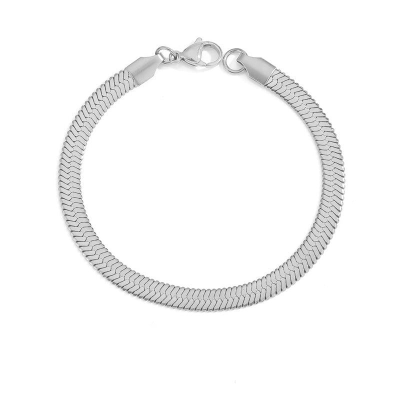 Stella Herringbone Necklace Bracelet