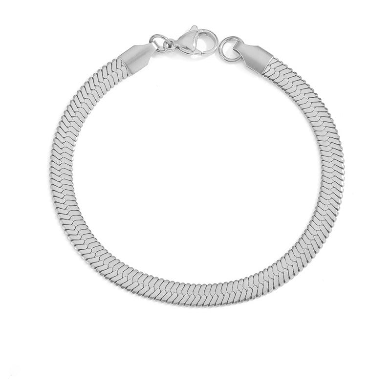 Stella Herringbone Necklace Bracelet