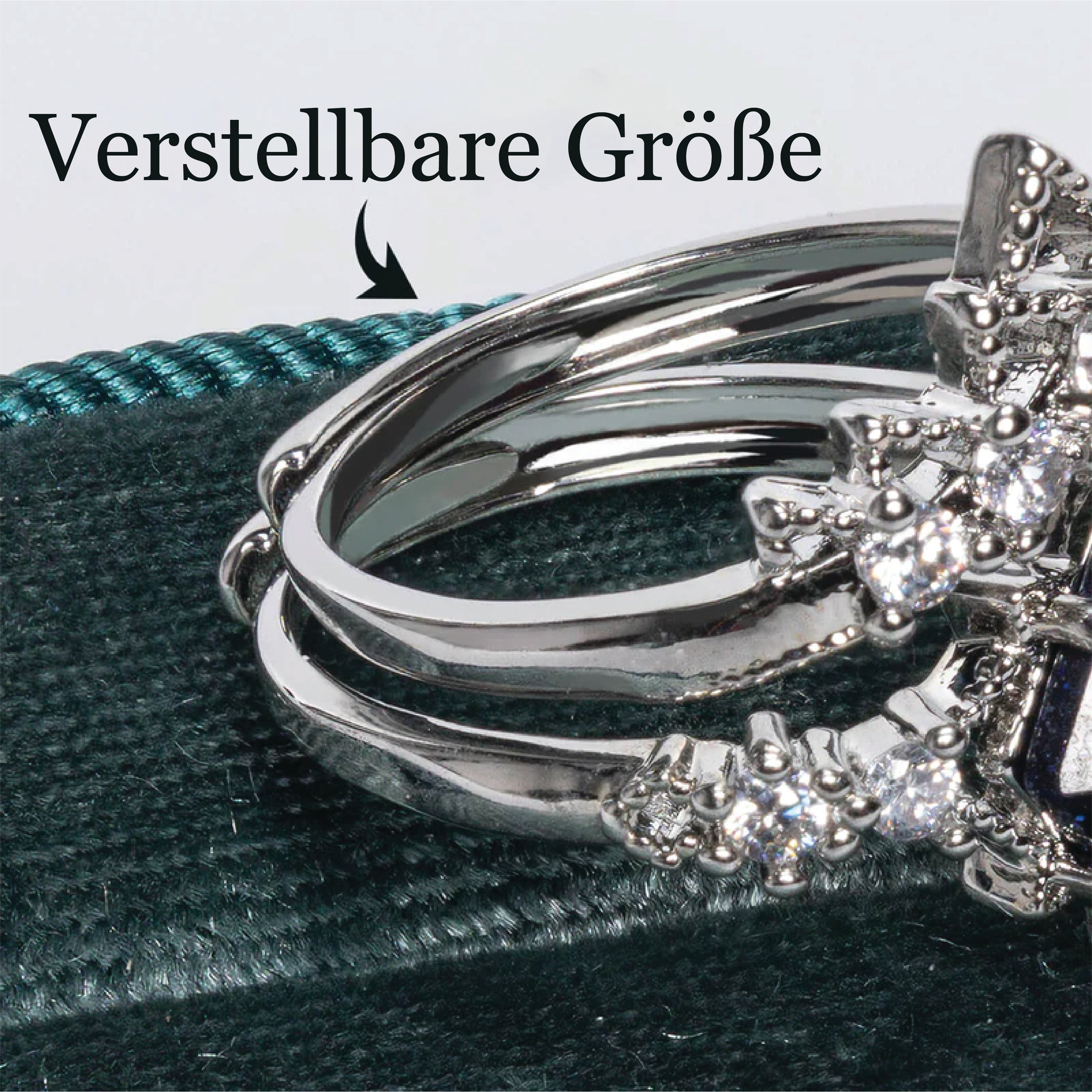 Starry Night Ring Set - Adjustable Heavenly Design