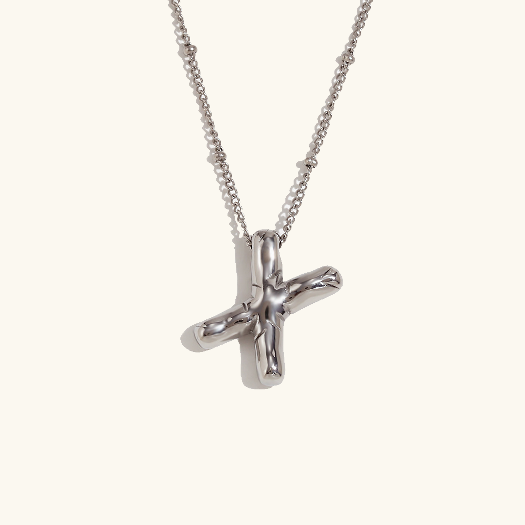 Personalized Bubble Initial Necklace