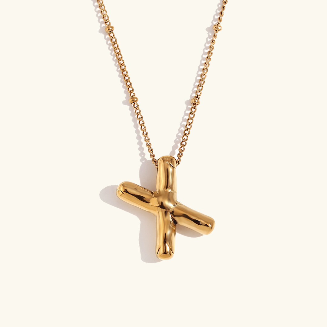 Personalized Bubble Initial Necklace