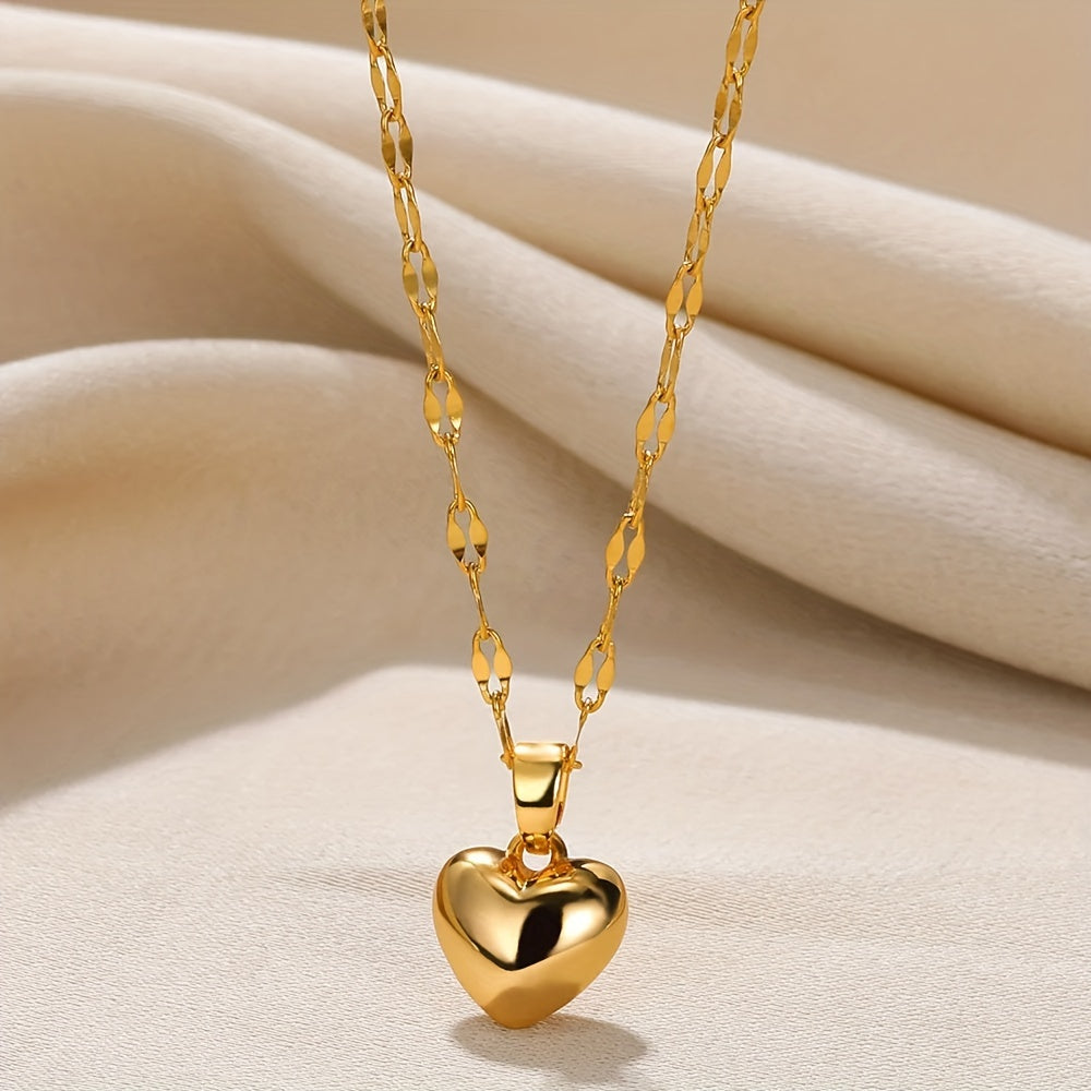 Heart of Gold Classic Charm Necklace for Every Season