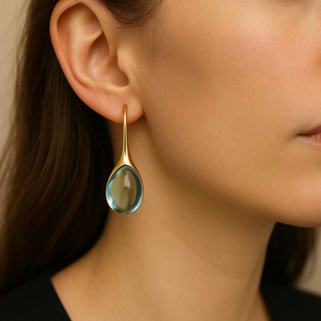 Crystal Drop Earrings – Shimmering Elegance in Gold & Silver