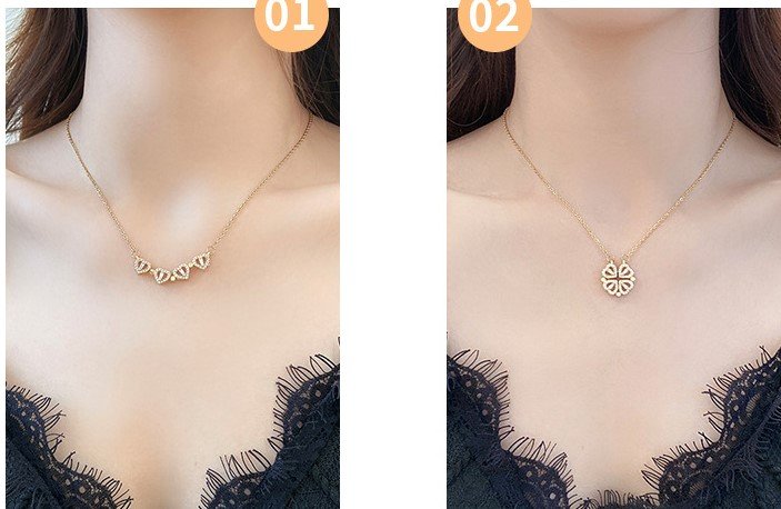 Lovestruck Clover: Delicate Four-Leaf Necklace