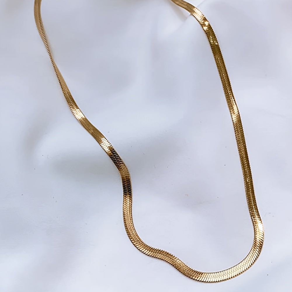 Nooxian Golden Whisper Elegant Minimalist 18K Necklace