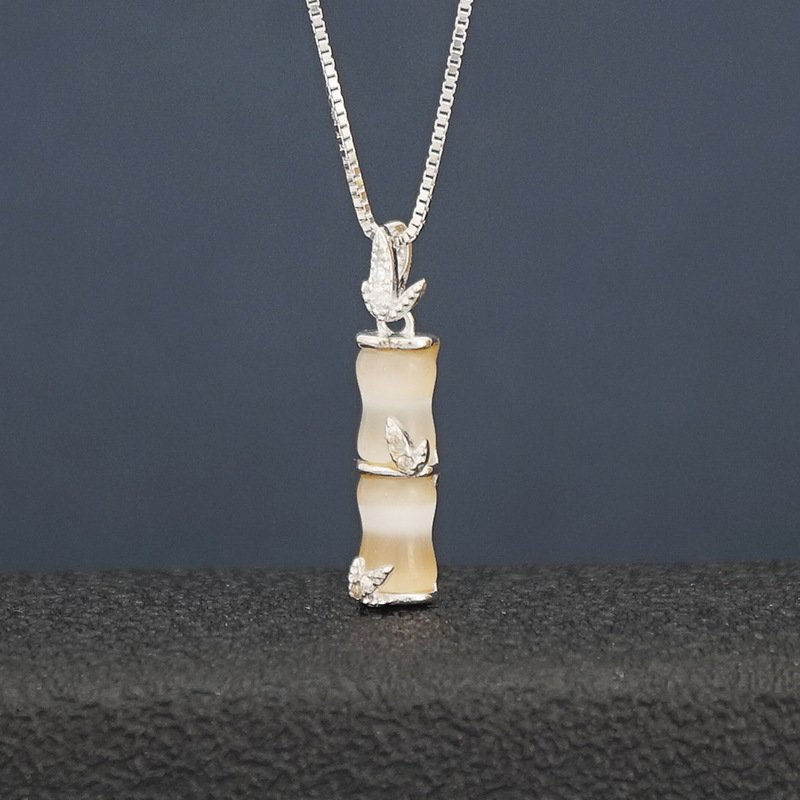 Luxury Bamboo Necklace Pendant