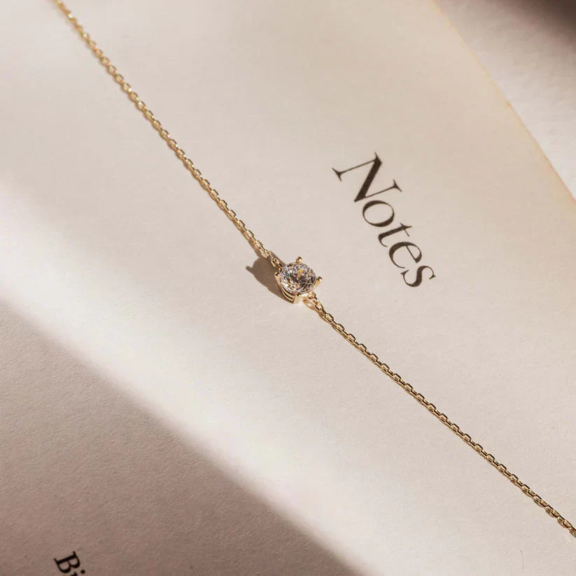 Cléa | Moissanite Bracelet in 14k Gold
