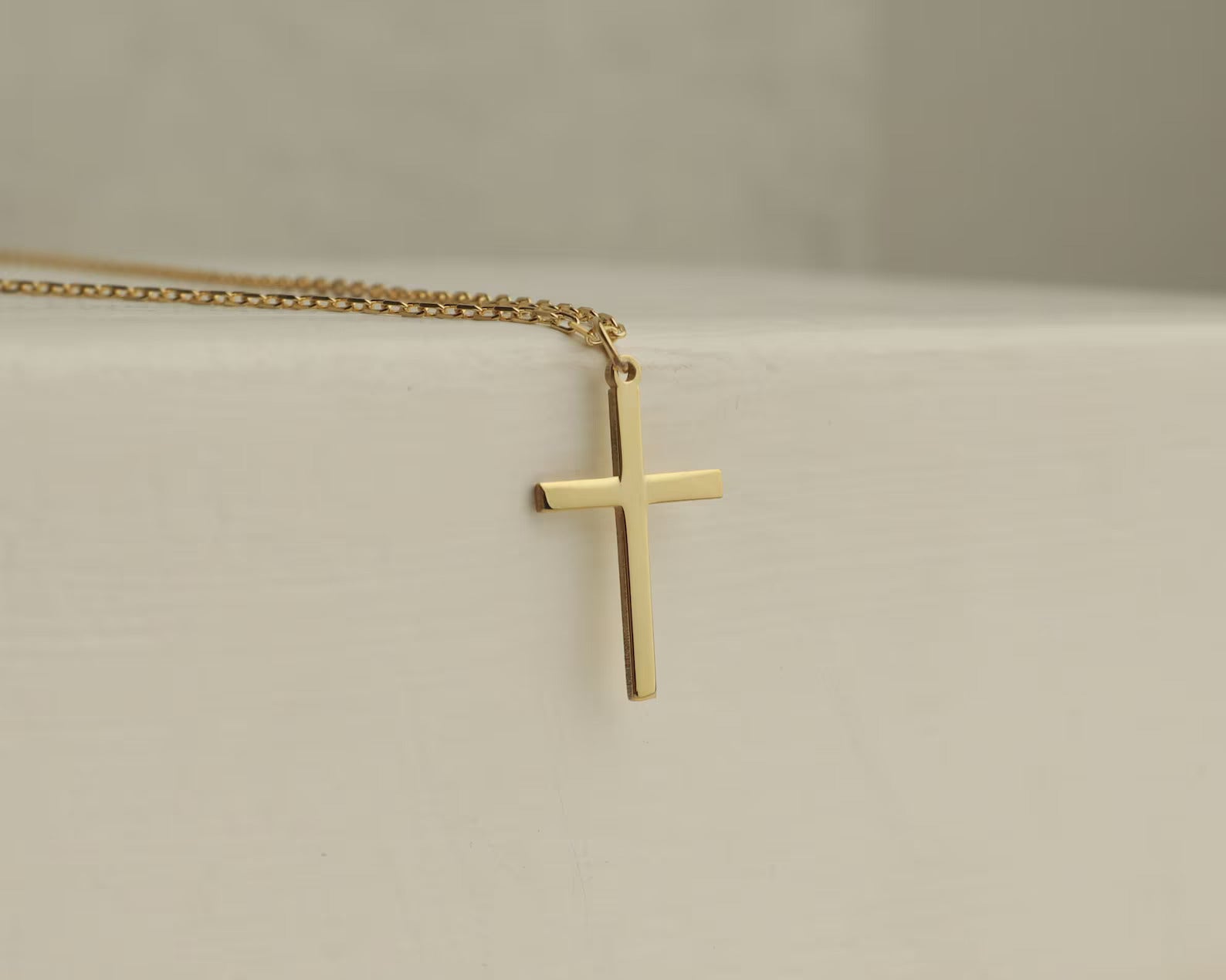 Slat Cross Necklace