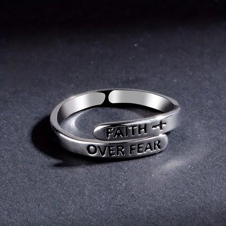 Faith Over Fear Ring