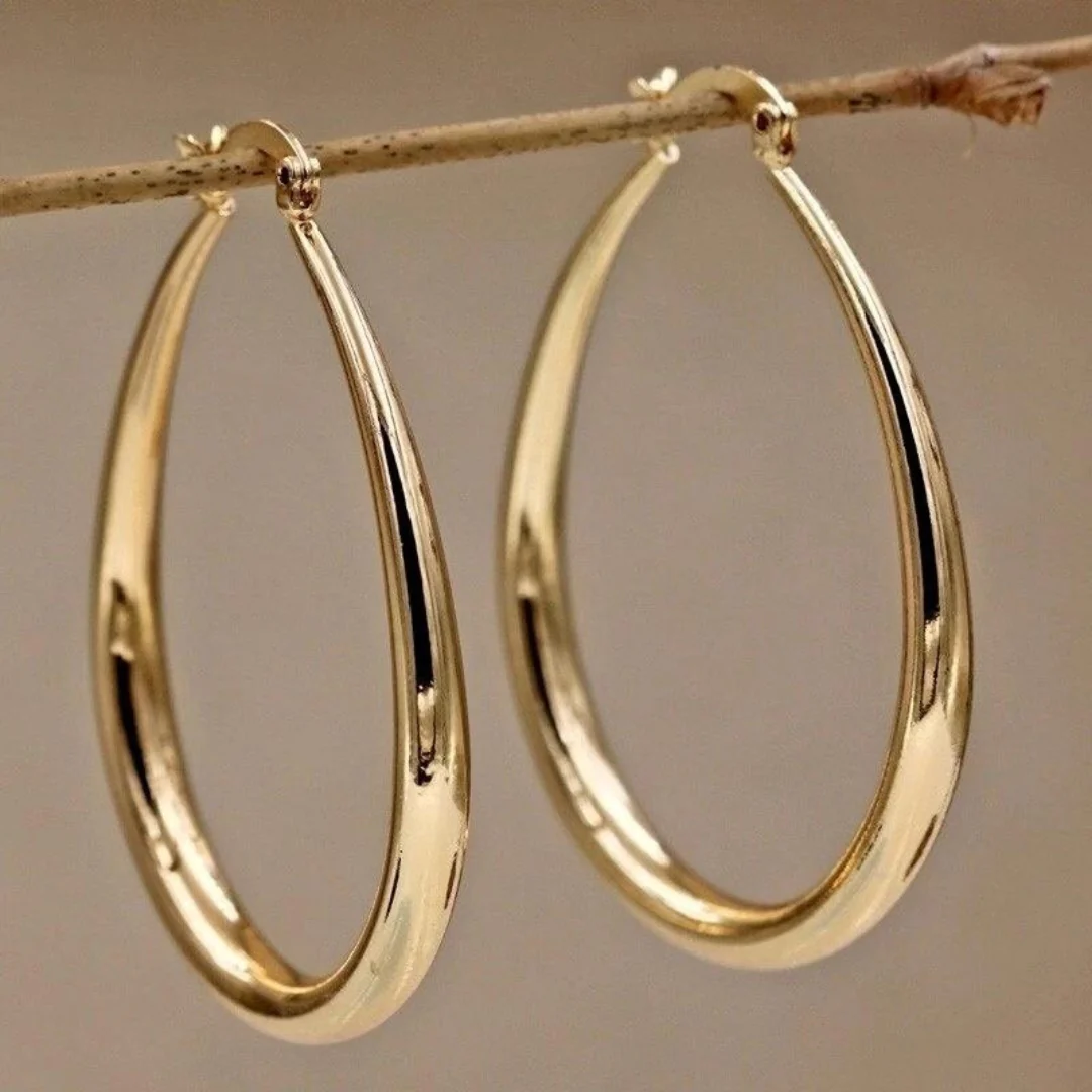 Timeless Retro Gold Earrings