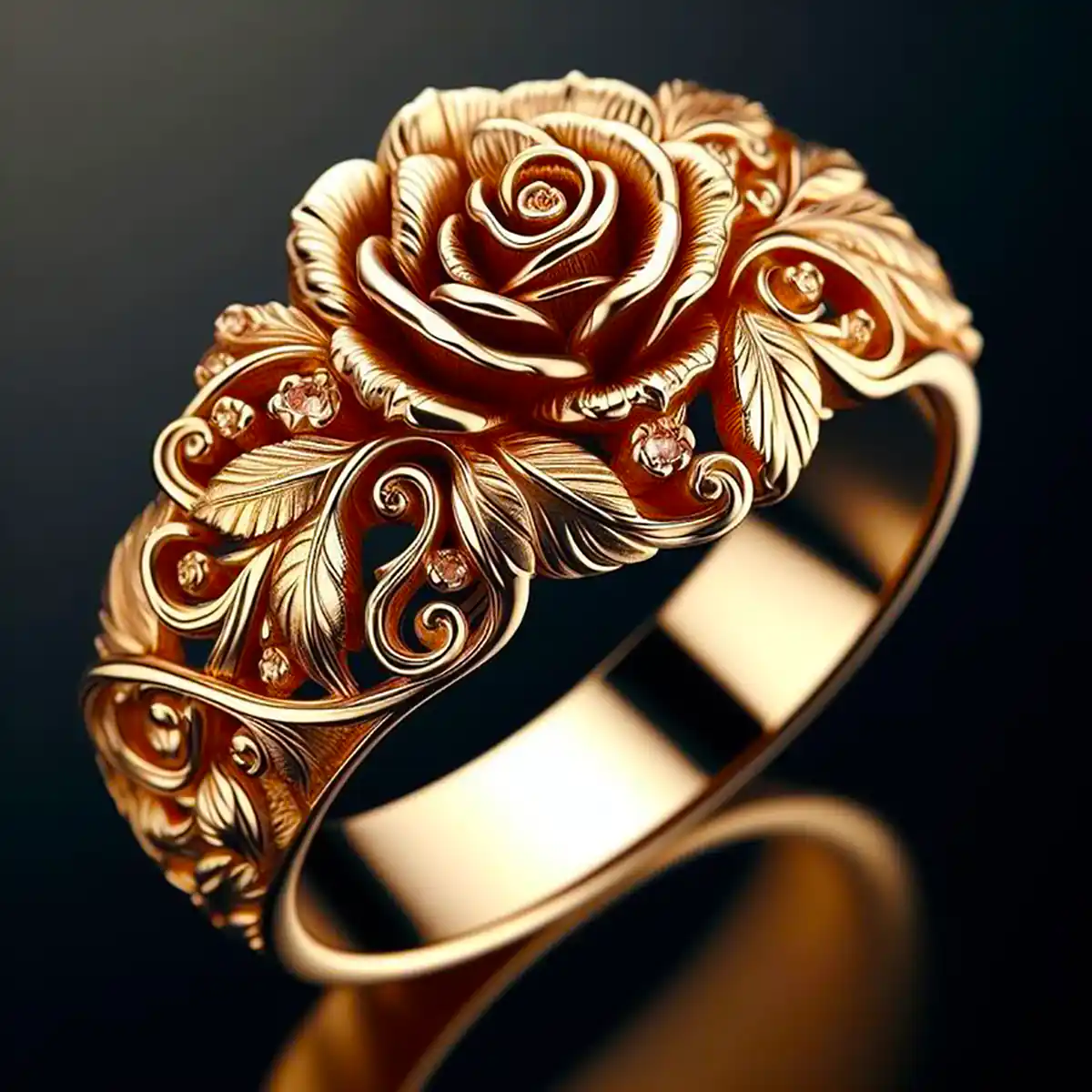 Golden Bloom Ring