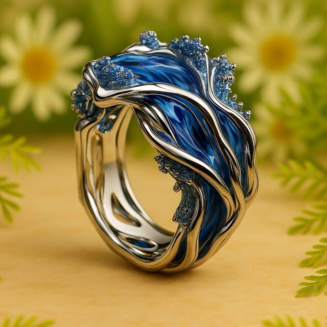 Vintage-Style Gold Wave Band