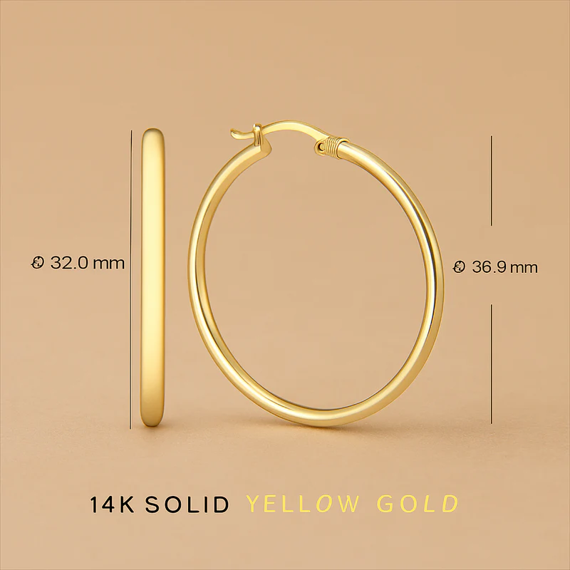 Noa Serane Earrings – Exquisite Sophistication in 14K Gold