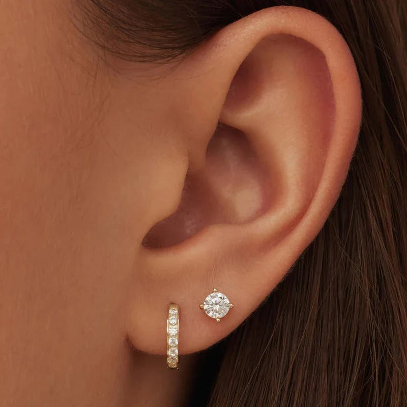 Dara Brilliant Earrings – Crafted in Radiant 14K Gold
