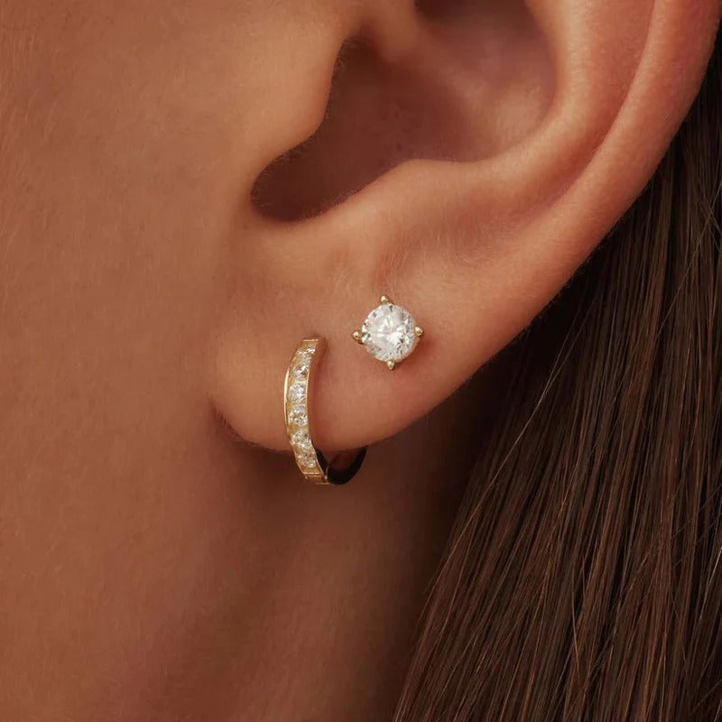 Dara Brilliant Earrings – Crafted in Radiant 14K Gold
