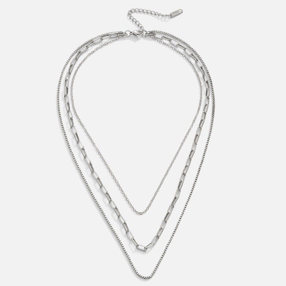 Miela - Necklace with Layered Chains