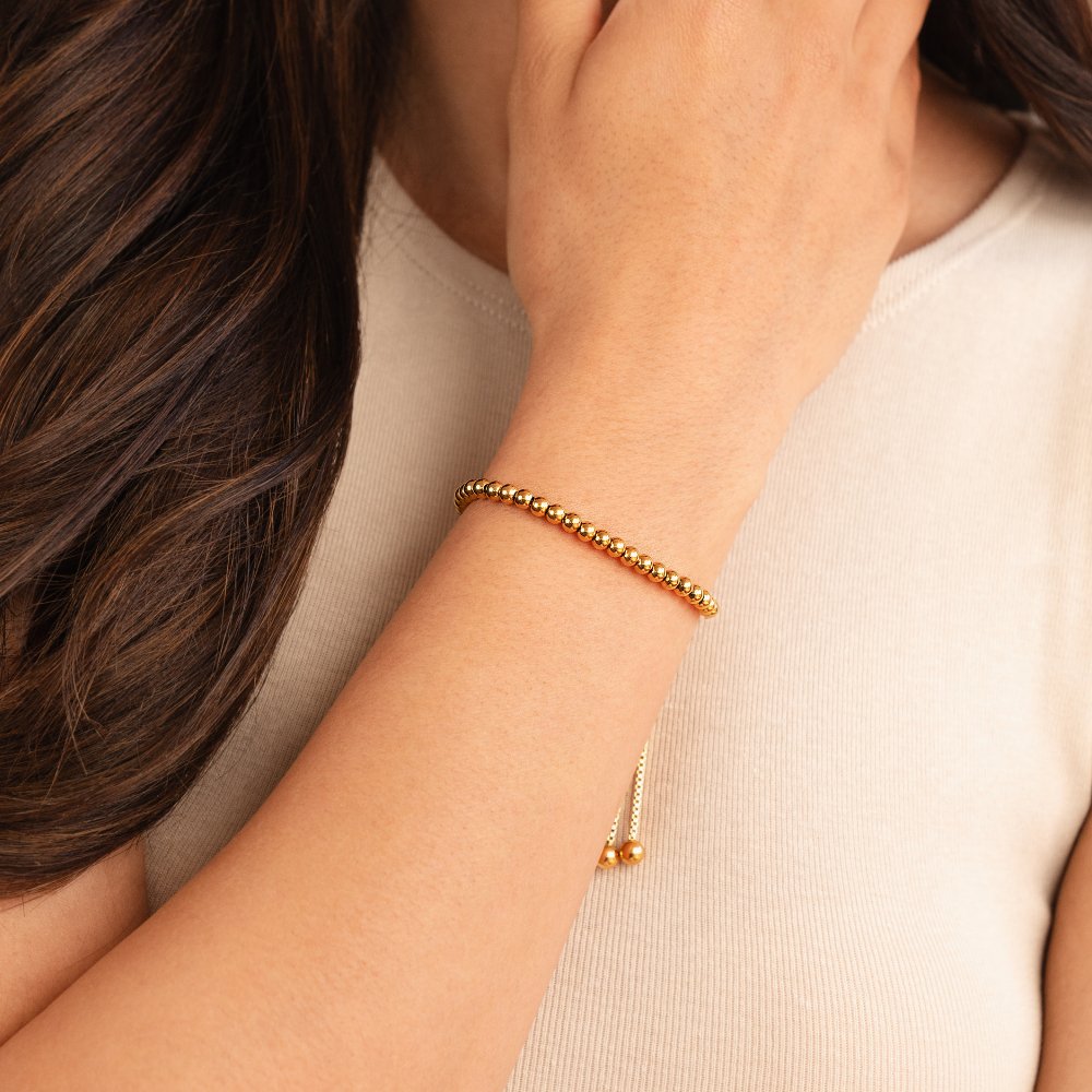 Nila - Gold Bracelet with Pearls