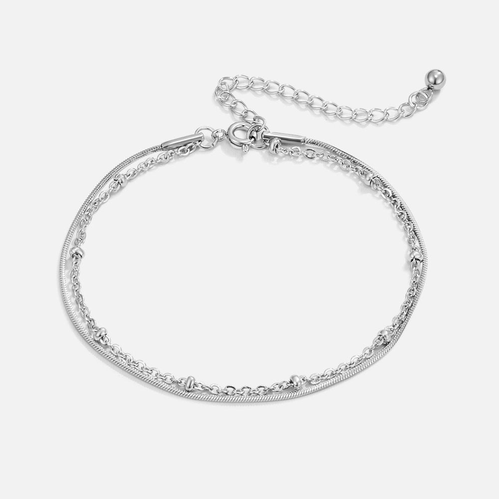 Pia - Silver Multilayer Bracelet
