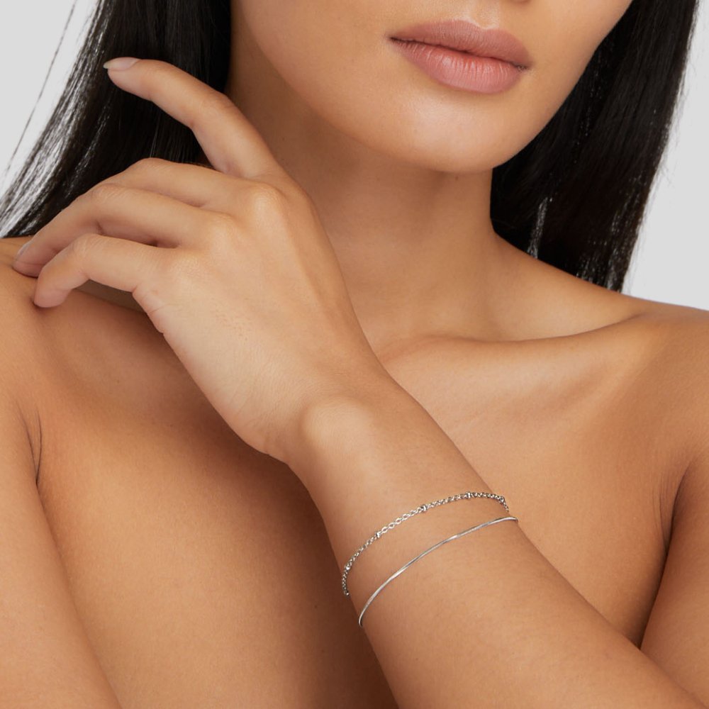 Pia - Silver Multilayer Bracelet