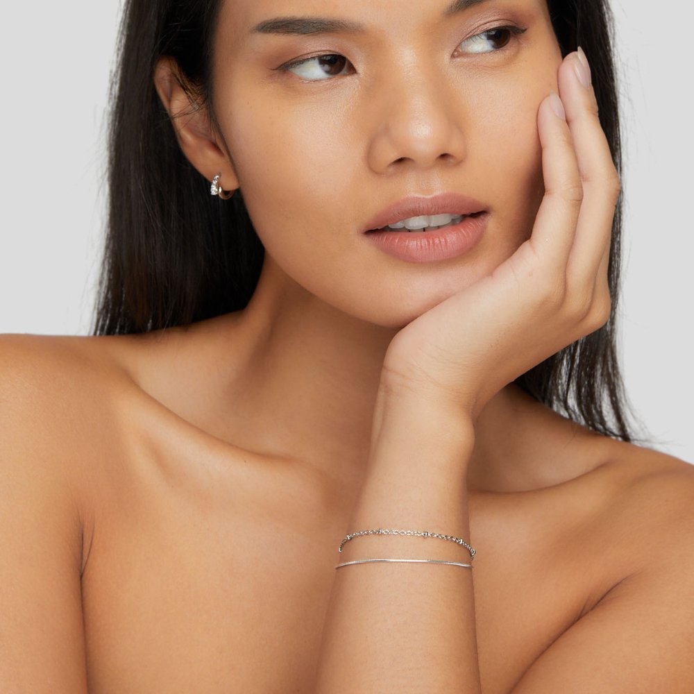Pia - Silver Multilayer Bracelet