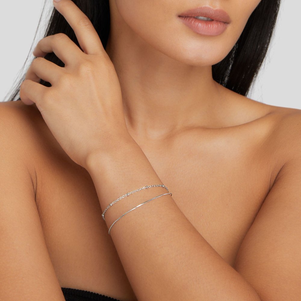 Pia - Silver Multilayer Bracelet