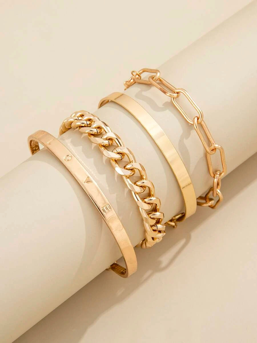 Deja Layers: 4-Piece Bracelet Collection