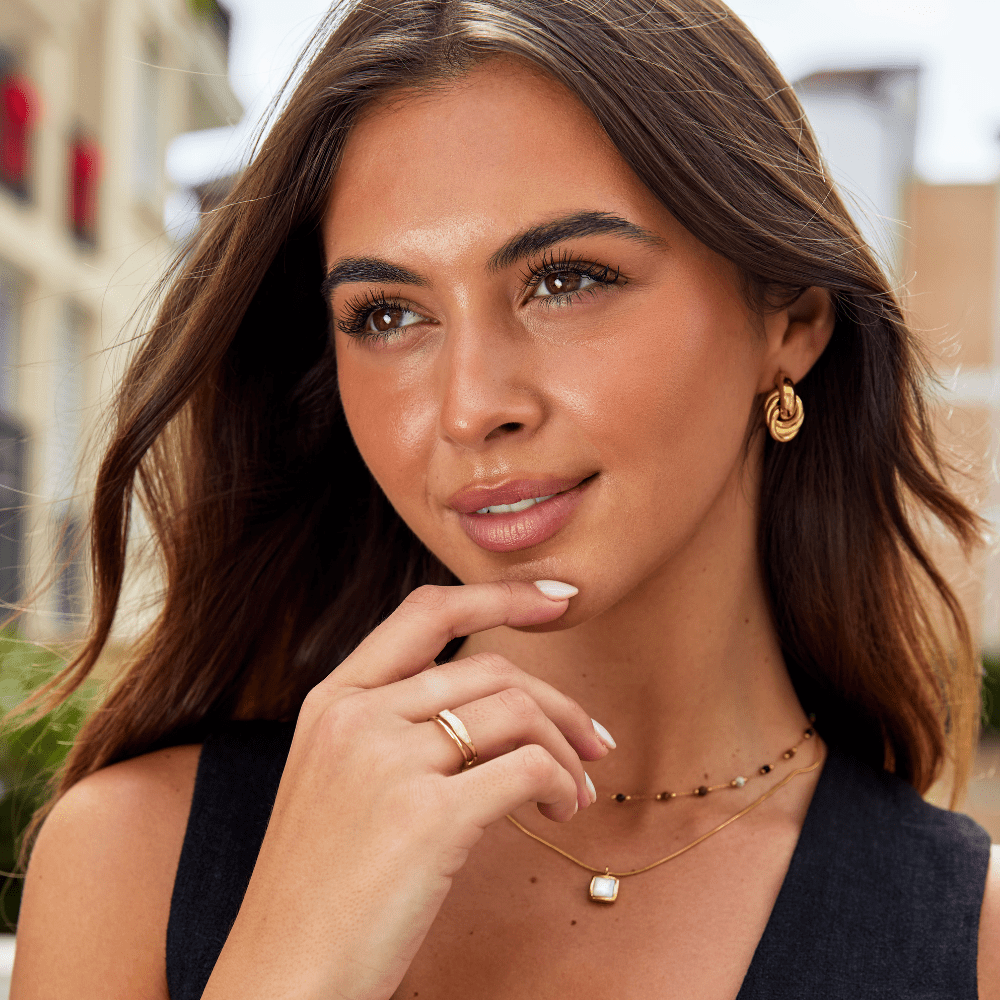 Sofia - Twisted Silver Hoop Earrings