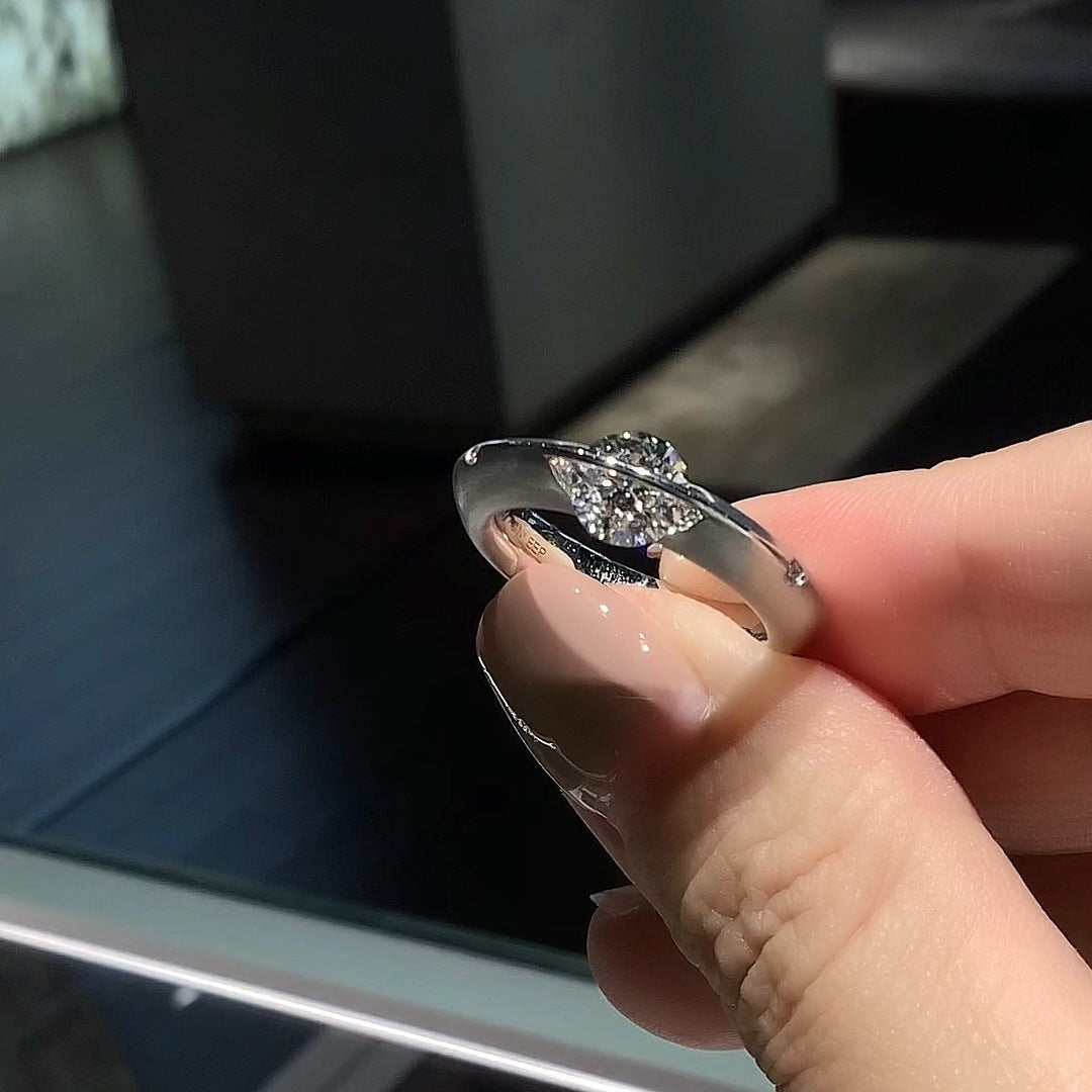 Sterling silver around the planet ring