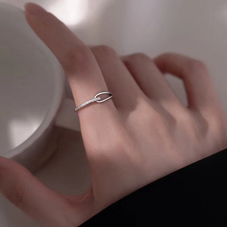 Sterling silver Rupert's tears ring