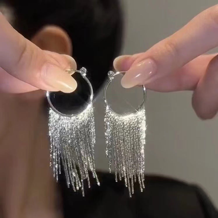 Tassel tire earrings