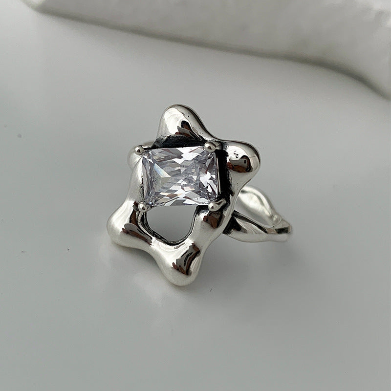 Irregular zirconia ring
