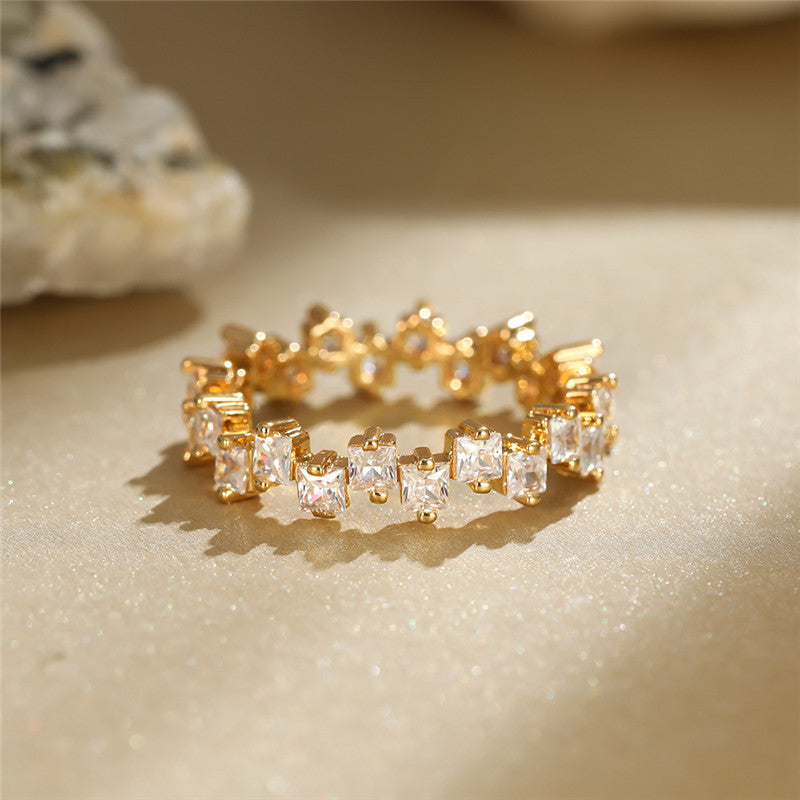 Crushed Diamond Sparkling Ring